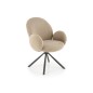 Scaun Carina pentru living, tesatura bouclé, rotativ la 180 grade, 64x63x90x46 cm, bej Scaun Carina pentru living, tesatura bouclé, rotativ la 180 grade, 64x63x90x46 cm, bej