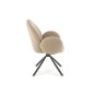 Scaun Carina pentru living, tesatura bouclé, rotativ la 180 grade, 64x63x90x46 cm, bej Scaun Carina pentru living, tesatura bouclé, rotativ la 180 grade, 64x63x90x46 cm, bej