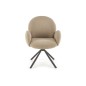 Scaun Carina pentru living, tesatura bouclé, rotativ la 180 grade, 64x63x90x46 cm, bej Scaun Carina pentru living, tesatura bouclé, rotativ la 180 grade, 64x63x90x46 cm, bej