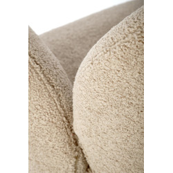 Scaun living/sufragerie Halmar K498, cadru metal,  stil modern, 64x63x90x46cm, textil, bej