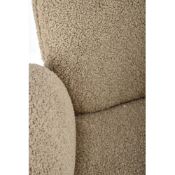 Scaun living/sufragerie Halmar K498, cadru metal,  stil modern, 64x63x90x46cm, textil, bej