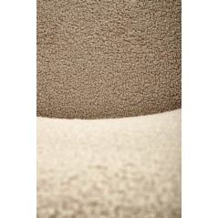 Scaun living/sufragerie Halmar K498, cadru metal,  stil modern, 64x63x90x46cm, textil, bej