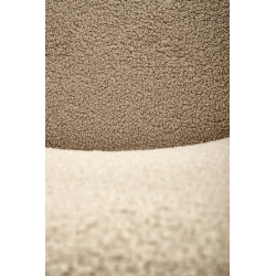 Scaun living/sufragerie Halmar K498, cadru metal,  stil modern, 64x63x90x46cm, textil, bej