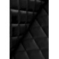 Scaun tapitat dining, piele ecologica neagra, cadru otel cromat auriu, 40x50x98x46 cm Scaun tapitat dining, piele ecologica neagra, cadru otel cromat auriu, 40x50x98x46 cm