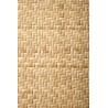 Scaun dining/bucatarie Halmar K502, cadru lemn, stil vintage, 45x50x89x46cm, ratan/lemn, maro