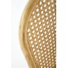 Scaun dining/bucatarie Halmar K502, cadru lemn, stil vintage, 45x50x89x46cm, ratan/lemn, maro