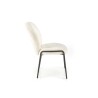 Scaun living/sufragerie Halmar K507, cadru metal, stil modern, 55x71x87x45cm, textil, crem