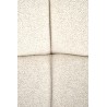 Scaun living/sufragerie Halmar K507, cadru metal, stil modern, 55x71x87x45cm, textil, crem