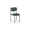 Scaun tapitat dining/bucatarie Halmar K509, cadru metal, stil clasic, 42x48x80x46cm, catifea, verde