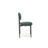 Scaun tapitat dining/bucatarie Halmar K509, cadru metal, stil clasic, 42x48x80x46cm, catifea, verde