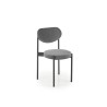 Scaun tapitat dining/bucatarie Halmar K509, cadru metal, stil clasic, 42x48x80x46cm, catifea, gri