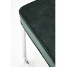 Scaun tapitat living/sufragerie Halmar K510, cadru metal, stil vintage, 49x55x85x50cm, catifea, verde