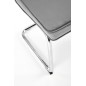 Scaun vintage Sarah, tapiterie catifea gri, cadru otel cromat, baza forma U, 49x55x85x50 cm Scaun vintage Sarah, tapiterie catifea gri, cadru otel cromat, baza forma U, 49x55x85x50 cm