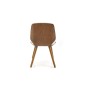 Scaun modern de living, lemn si tesatura bouclé, cadru metalic, suporturi antiderapante, 48x59x84x47 cm