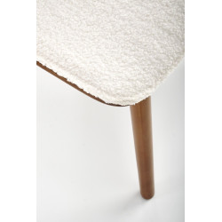 Scaun living/sufragerie Halmar K511, cadru lemn/metal,  stil modern, 48x59x84x47cm, textil, maro/crem