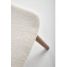 Scaun living/sufragerie Halmar K511, cadru lemn/metal,  stil modern, 48x59x84x47cm, textil, maro/crem