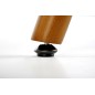 Scaun modern de living, lemn si tesatura bouclé, cadru metalic, suporturi antiderapante, 48x59x84x47 cm