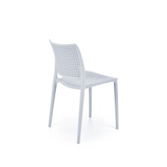 Scaun gradina Halmar K514, cadru polipropilena, stivuibil, stil scandinav, 42x55x79x47cm, polipropilena, bleu