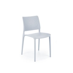 Scaun gradina Halmar K514, cadru polipropilena, stivuibil, stil scandinav, 42x55x79x47cm, polipropilena, bleu
