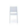 Scaun gradina Halmar K514, cadru polipropilena, stivuibil, stil scandinav, 42x55x79x47cm, polipropilena, bleu