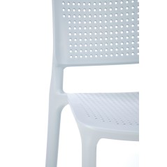 Scaun gradina Halmar K514, cadru polipropilena, stivuibil, stil scandinav, 42x55x79x47cm, polipropilena, bleu