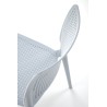 Scaun gradina Halmar K514, cadru polipropilena, stivuibil, stil scandinav, 42x55x79x47cm, polipropilena, bleu