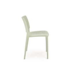 Scaun gradina Halmar K514, cadru polipropilena, stivuibil, stil scandinav, 42x55x79x47cm, polipropilena, verde