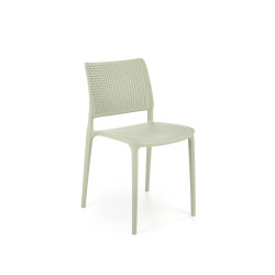 Scaun gradina Halmar K514, cadru polipropilena, stivuibil, stil scandinav, 42x55x79x47cm, polipropilena, verde