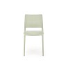 Scaun gradina Halmar K514, cadru polipropilena, stivuibil, stil scandinav, 42x55x79x47cm, polipropilena, verde