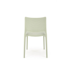 Scaun gradina Halmar K514, cadru polipropilena, stivuibil, stil scandinav, 42x55x79x47cm, polipropilena, verde