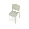 Scaun gradina Halmar K514, cadru polipropilena, stivuibil, stil scandinav, 42x55x79x47cm, polipropilena, verde