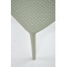 Scaun gradina Halmar K514, cadru polipropilena, stivuibil, stil scandinav, 42x55x79x47cm, polipropilena, verde
