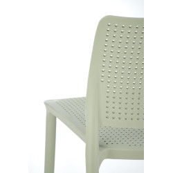 Scaun gradina Halmar K514, cadru polipropilena, stivuibil, stil scandinav, 42x55x79x47cm, polipropilena, verde