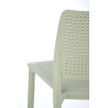 Scaun gradina Halmar K514, cadru polipropilena, stivuibil, stil scandinav, 42x55x79x47cm, polipropilena, verde