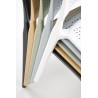 Scaun gradina Halmar K514, cadru polipropilena, stivuibil, stil scandinav, 42x55x79x47cm, polipropilena, verde
