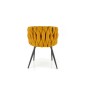 Scaun tip fotoliu Cosmopolitan, tapitat, modern, pentru living, otel negru, 57x60x79x49 cm Scaun tip fotoliu Cosmopolitan, tapitat, modern, pentru living, otel negru, 57x60x79x49 cm