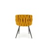 Scaun tapitat living/sufragerie Halmar K516, cadru metal, stil modern, 57x60x79x49cm, stofa, portocaliu