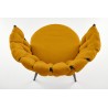 Scaun tapitat living/sufragerie Halmar K516, cadru metal, stil modern, 57x60x79x49cm, stofa, portocaliu