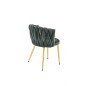 Scaun tapitat living, tip fotoliu glamour, cadru otel, tesatura de catifea, verde inchis, 57x60x79x49 cm Scaun tapitat living, tip fotoliu glamour, cadru otel, tesatura de catifea, verde inchis, 57x60x79x49 cm