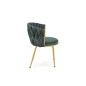 Scaun tapitat living, tip fotoliu glamour, cadru otel, tesatura de catifea, verde inchis, 57x60x79x49 cm Scaun tapitat living, tip fotoliu glamour, cadru otel, tesatura de catifea, verde inchis, 57x60x79x49 cm