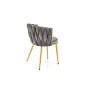 Scaun living, stil glamour, cadru auriu otel, catifea gri, 57x60x79x49 cm Scaun living, stil glamour, cadru auriu otel, catifea gri, 57x60x79x49 cm