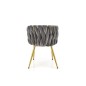 Scaun living, stil glamour, cadru auriu otel, catifea gri, 57x60x79x49 cm Scaun living, stil glamour, cadru auriu otel, catifea gri, 57x60x79x49 cm