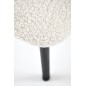 Scaun stil minimalist, tapiterie bouclé crem, cadru metal, suporturi antiderapante, 57x59x75x47 cm Scaun stil minimalist, tapiterie bouclé crem, cadru metal, suporturi antiderapante, 57x59x75x47 cm