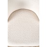 Scaun living/sufragerie Halmar K518, cadru metal, stil modern, 57x59x75x47cm, textil, crem