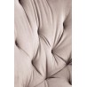 Scaun tapitat living/sufragerie Halmar K519, cadru metal, rotativ 360 grade, stil modern, 54x63x86x47cm, catifea, bej