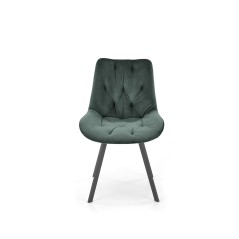 Scaun living Ralph, catifea verde, rotativ 360 grade, stil modern, inaltime 86 cm