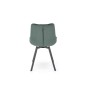 Scaun living Ralph, catifea verde, rotativ 360 grade, stil modern, inaltime 86 cm