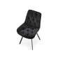 Scaun rotativ Ralph, catifea eleganta neagra, stil modern, 54x63x86x47 cm Scaun rotativ Ralph, catifea eleganta neagra, stil modern, 54x63x86x47 cm