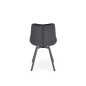 Scaun rotativ Ralph, catifea eleganta neagra, stil modern, 54x63x86x47 cm Scaun rotativ Ralph, catifea eleganta neagra, stil modern, 54x63x86x47 cm