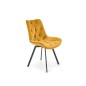 Scaun elegant pivotant Ralph, tesatura de catifea, stil glamour, cadru metalic, 86 cm Scaun elegant pivotant Ralph, tesatura de catifea, stil glamour, cadru metalic, 86 cm